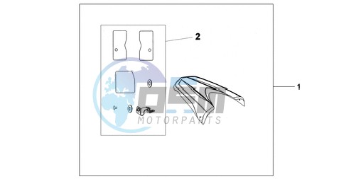 REAR SEAT COWL R-320P