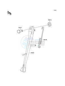 ZRX1200R ZR1200A6F FR GB XX (EU ME A(FRICA) drawing Stand(s)