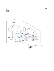 ZZR1400 ABS ZX1400B6F FR GB XX (EU ME A(FRICA) drawing Seat