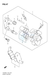 TU250X (E24) drawing FRONT CALIPER