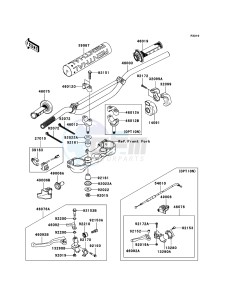 KX450F KX450D7F EU drawing Handlebar