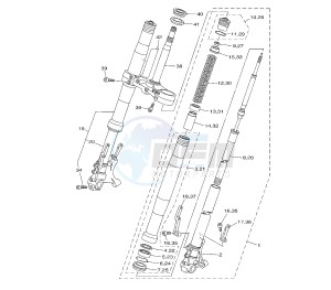 MT-01S 1700 drawing FRONT FORK