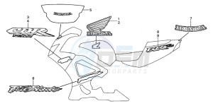 CBR900RR FIRE BLADE drawing STRIPE/MARK (3)