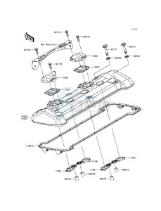 Z800_ABS ZR800DEF UF (UK FA) XX (EU ME A(FRICA) drawing Cylinder Head Cover