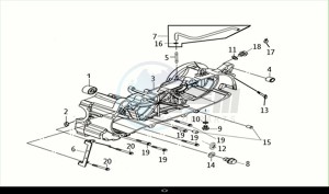 JOYRIDE S 125 (LF12W4-EU) (M1) drawing L. CRANK CASE COMP