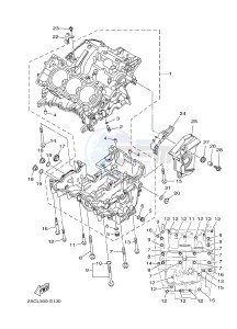 MT-09 TRACER MT09TRA TRACER 900 (2SCL) drawing CRANKCASE