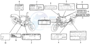 VF750C2 drawing CAUTION LABEL