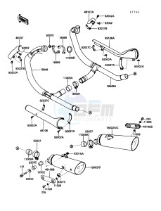 EN 450 A [454 LTD] (A6) [454 LTD] drawing MUFFLER-- S- -