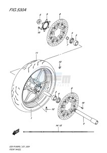 GSX-R1000R EU drawing FRONT WHEEL