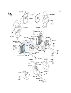 KL 125 D [KLR125] (D20-D22) [KLR125] drawing RADIATOR