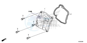 SH125ADSE SH125ADS UK - (E) drawing CYLINDER HEAD COVER