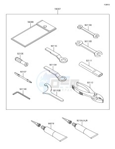 Z650 ER650HJF XX (EU ME A(FRICA) drawing Owner's Tools