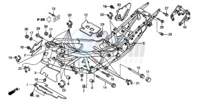 XL1000VA VARADERO drawing FRAME BODY (XL1000VA)