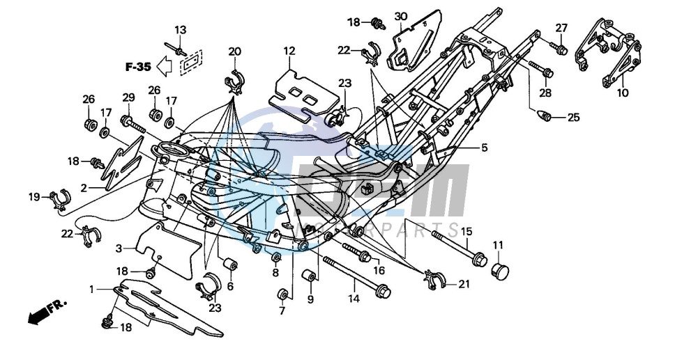 FRAME BODY (XL1000VA)