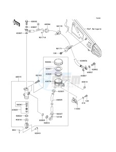 ZX 1000 M [NINJA ZX-10R] (C1) [NINJA ZX-10R] drawing REAR MASTER CYLINDER