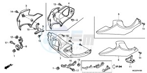 NC700XDC drawing UNDER COWL