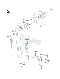 KVF 360 A [PRAIRIE 360 4X4] (A6F-A9F) A9F drawing CAMSHAFT-- S- -_TENSIONER