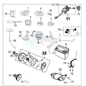 TWEET 50 PMX drawing ELECTRIC PART