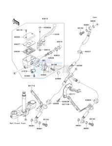 VN 2000 A [VULCAN 2000] (A6F-A7F) A7F drawing FRONT MASTER CYLINDER