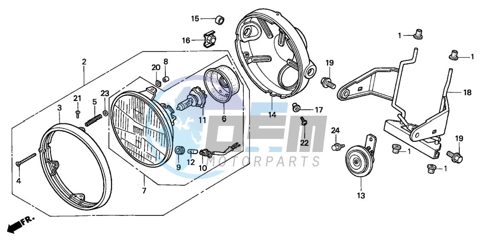 HEADLIGHT (CB500)