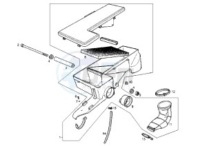 GPR NUDE - 50 cc drawing AIR CLEANER