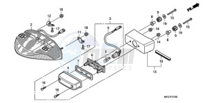 CB600FA39 France - (F / ABS CMF ST) drawing TAILLIGHT