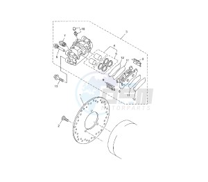 YP R X-MAX ABS 125 drawing REAR BRAKE CALIPER