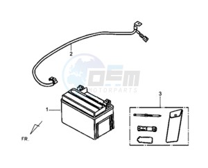 ORBIT II 50 TS drawing BATTERY / TOOLKIT