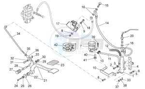 California Black Eagle 1100 drawing Rear master cylinder