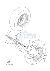 YFZ450R YFZ450RB (18PK 18PL) drawing FRONT WHEEL