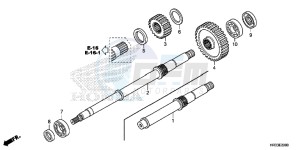 TRX420FM1E TRX420 Europe Direct - (ED) drawing FINAL SHAFT