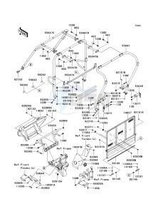 KAF 620 R [MULE 4010 TRANS4X4] (R9F-RAFA) RAFA drawing GUARDS_CAB FRAME