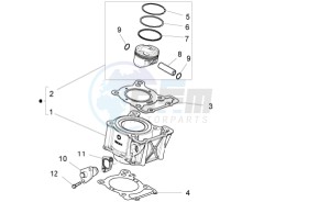 RS4 125 4T drawing Cylinder - Piston