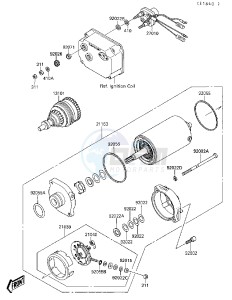 JS 650 A [650 SX] (A3-A4) [650 SX] drawing STARTER MOTOR