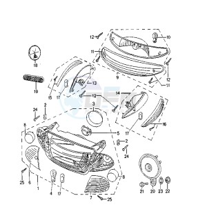 ELYSEO - 50 cc drawing HEADLIGHT-TAILLIGHT