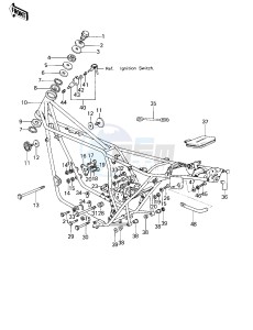 KZ 1000 D [Z1R] (D1) [Z1R] drawing FRAME_FRAME FITTINGS -- 78 D1- -