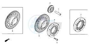 CBR600FS drawing STARTING CLUTCH