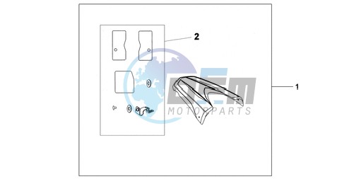 REAR SEAT COWL R-320P