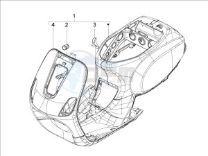 LXV 125 4T E3 drawing Frame - bodywork