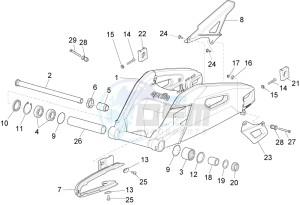 RSV4 1000 RACING FACTORY E4 ABS (EMEA) drawing Swing arm