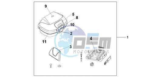 45L TOPBOX PEARL COOL WHITE