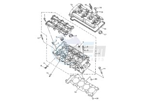 YZF R6 600 drawing CYLINDER HEAD