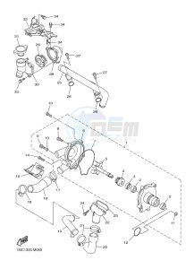 FJR1300A FJR1300A ABS (1MC1,1MC2 1MC6) drawing WATER PUMP