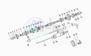 California 1100 Stone EV/EV Touring/80 drawing Driven shaft