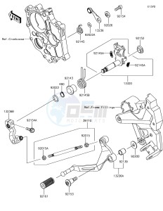 NINJA 650 EX650KHFA XX (EU ME A(FRICA) drawing Gear Change Mechanism