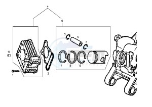 ATLANTIS 50 cc-100 cc 4T - 50 cc drawing CYLINDER