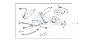 VT750CA9 Ireland - (EK / MME ST) drawing GRIP HEATER CUSTOM'S