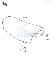 KX 500 A [KX500] (A2) [KX500] drawing SEAT -- 84 A2- -