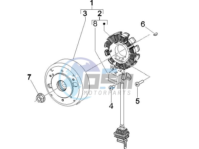 Flywheel magneto