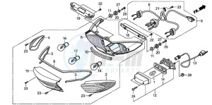 XL1000V drawing TAILLIGHT